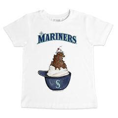 Seattle Mariners Tiny Turnip Youth Sundae Helmet T-Shirt - MLB