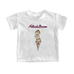 Atlanta Braves Tiny Turnip Youth Triple Scoop T-Shirt - MLB
