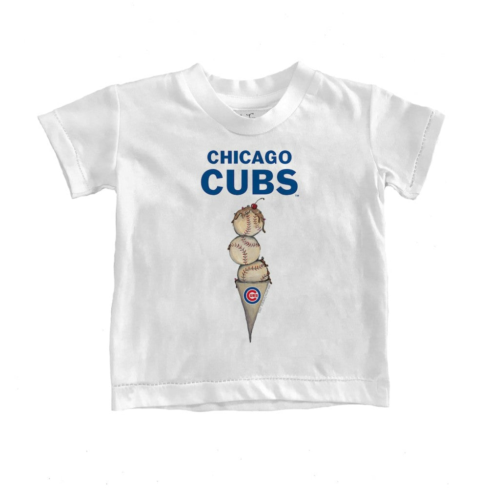 Chicago Cubs Tiny Turnip Youth Triple Scoop T-Shirt - MLB