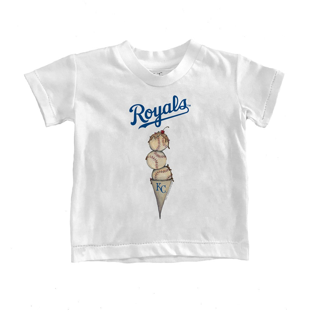 Kansas City Royals Tiny Turnip Youth Triple Scoop T-Shirt - MLB