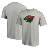 Minnesota Wild Primary Logo T-Shirt - Heather Gray - NHL