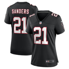 Deion Sanders Atlanta Falcons Women's Alternate Retired Player Game Jersey Black | Nike for Sale