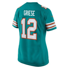 Bob Griese Miami Dolphins Women's Retired Player Jersey Aqua | Nike for Sale