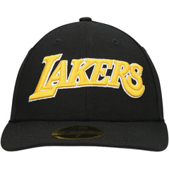 Los Angeles Lakers Team Low Profile 59FIFTY Fitted Hat Black - NBA