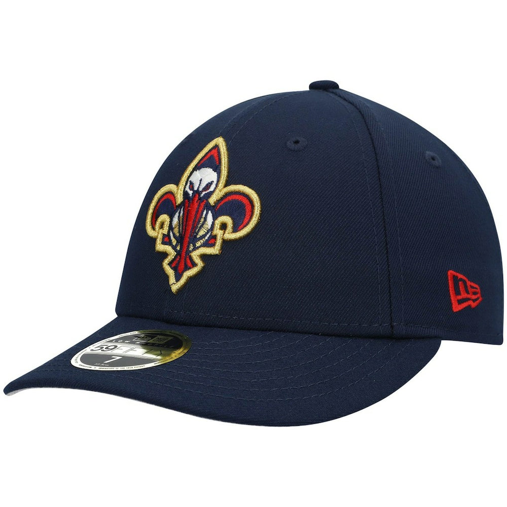 New Orleans Pelicans Team Logo Low Profile 59FIFTY Fitted Hat Navy - NBA