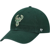 Milwaukee Bucks '47 Core Logo Clean Up Adjustable Hat Hunter Green - NBA