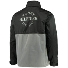 Philadelphia Flyers Tommy Hilfiger Anorak Quarter-Zip Hoodie Jacket - Black/Gray - NHL