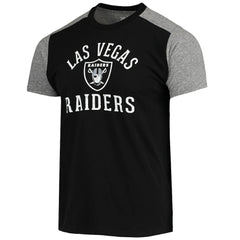 Las Vegas Raiders Majestic Threads Field Goal Slub T-Shirt Black/Gray | NFL