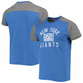 New York Giants Majestic Threads Gridiron Classics Field Goal Slub T-Shirt Royal/Heathered Gray | NFL