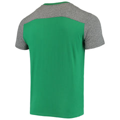 New York Jets Majestic Threads Gridiron Classics Field Goal Slub T-Shirt Kelly Green/Heathered Gray | NFL