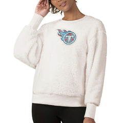 Tennessee Titans Touch Women's Milestone Tracker Pullover Sweatshirt White | NFL