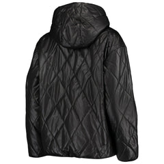 Las Vegas Raiders MSX by Michael Strahan Women's Charlotte Full-Zip Hoodie Puffer Jacket Black | NFL