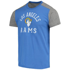 Los Angeles Rams Majestic Threads Field Goal Slub T-Shirt Royal/Gray | NFL