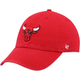 Chicago Bulls '47 Core Logo Clean Up Adjustable Hat Red - NBA