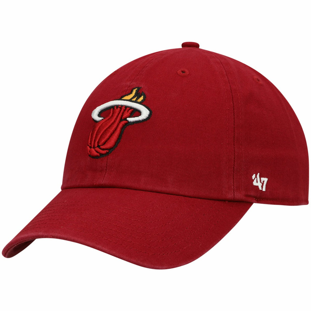 Miami Heat '47 Core Logo Clean Up Adjustable Hat Red - NBA