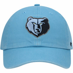 Memphis Grizzlies '47 Core Logo Clean Up Adjustable Hat Light Blue - NBA
