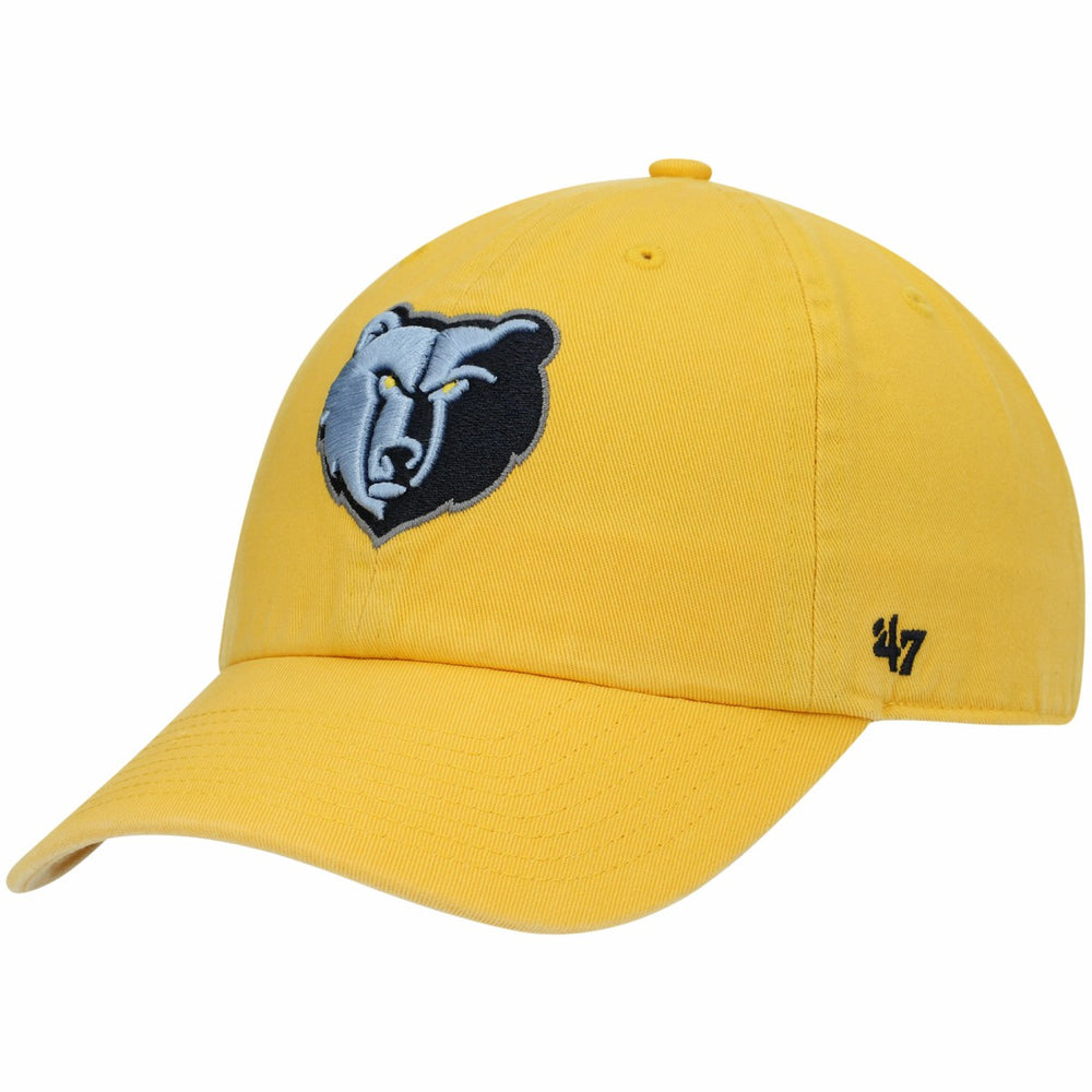 Memphis Grizzlies '47 Core Logo Clean Up Adjustable Hat Gold - NBA