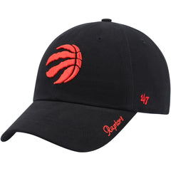 Toronto Raptors '47 Women's Miata Clean Up Logo Adjustable Hat Black - NBA