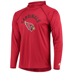 Arizona Cardinals Starter Raglan Long Sleeve Hoodie T-Shirt Cardinal | NFL
