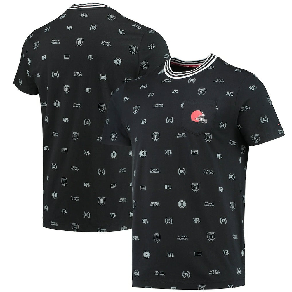 Cleveland Browns Tommy Hilfiger Essential Pocket T-Shirt Black | NFL