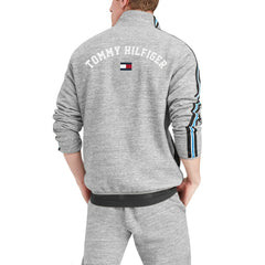 Carolina Panthers Tommy Hilfiger Mario Quarter-Zip Jacket Heathered Gray | NFL