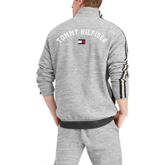 New Orleans Saints Tommy Hilfiger Mario Quarter-Zip Jacket Heathered Gray | NFL