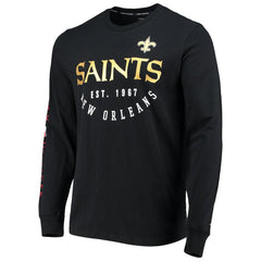 New Orleans Saints Tommy Hilfiger Peter Long Sleeve T-Shirt Black | NFL