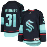Philipp Grubauer Seattle Kraken Youth Home Premier Player Jersey - Deep Sea Blue - NHL