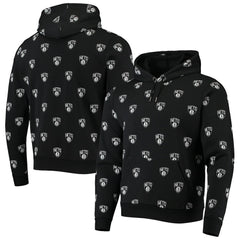 Brooklyn Nets The Wild Collective Unisex Allover Logo Pullover Hoodie Black - NBA