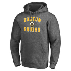 Boston Bruins Victory Arch Team Fitted Pullover Hoodie - Charcoal - NHL