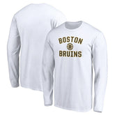 Boston Bruins Victory Arch Long Sleeve T-Shirt - White - NHL