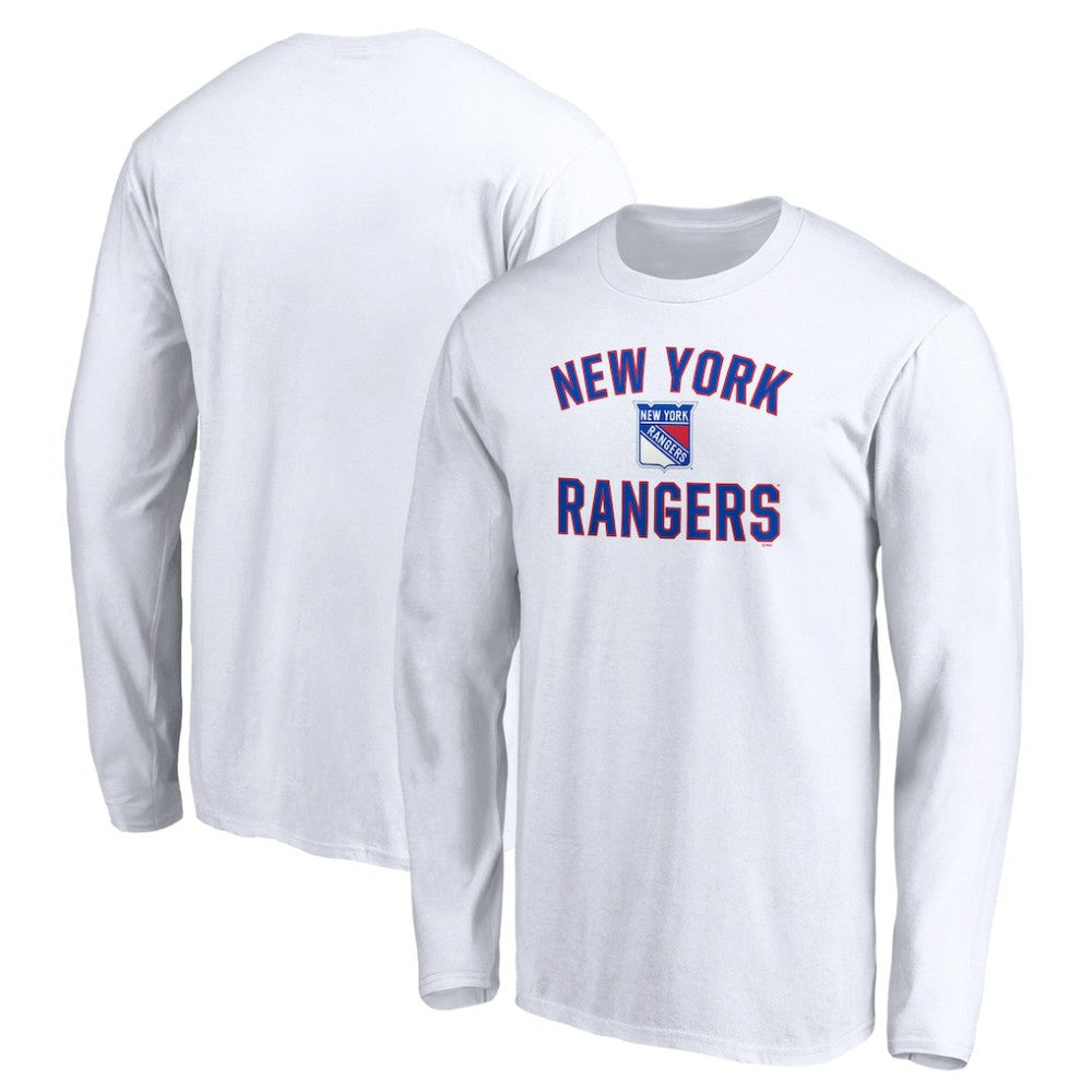 New York Rangers Victory Arch Long Sleeve T-Shirt - White - NHL