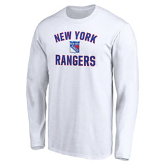 New York Rangers Victory Arch Long Sleeve T-Shirt - White - NHL