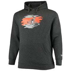 Cleveland Browns New Era Big & Tall Primary Logo Pullover Hoodie Charcoal | NFL