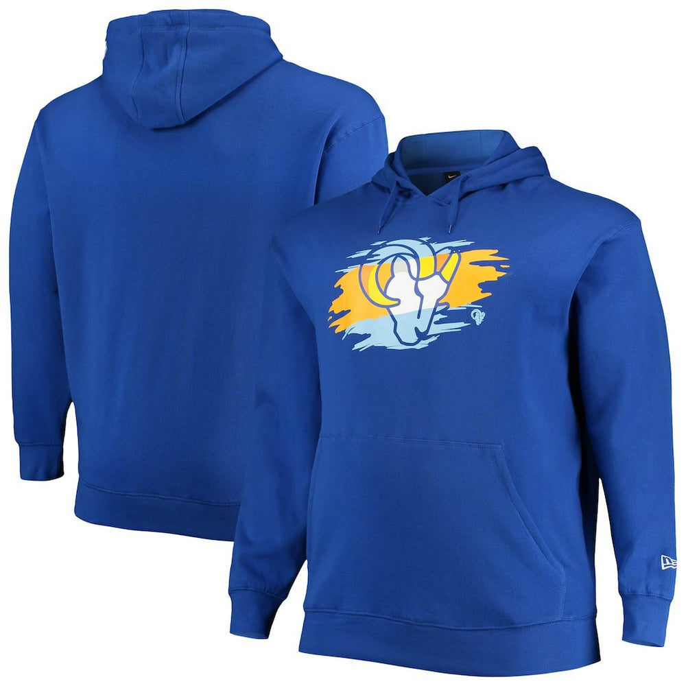 Los Angeles Rams New Era Big & Tall Primary Logo Pullover Hoodie Royal | NFL