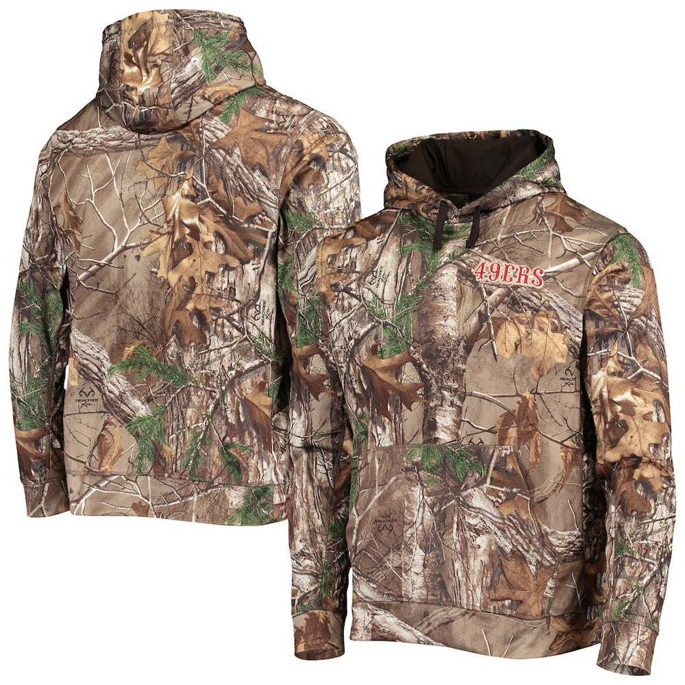 San Francisco 49ers Dunbrooke Champion Tech Pullover Hoodie Realtree Camo | NFL