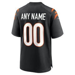 Cincinnati Bengals Youth Logo Game Custom Jersey Black | Nike for Sale