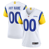 Los Angeles Rams Women's Alternate Custom Jersey White | Nike for Sale