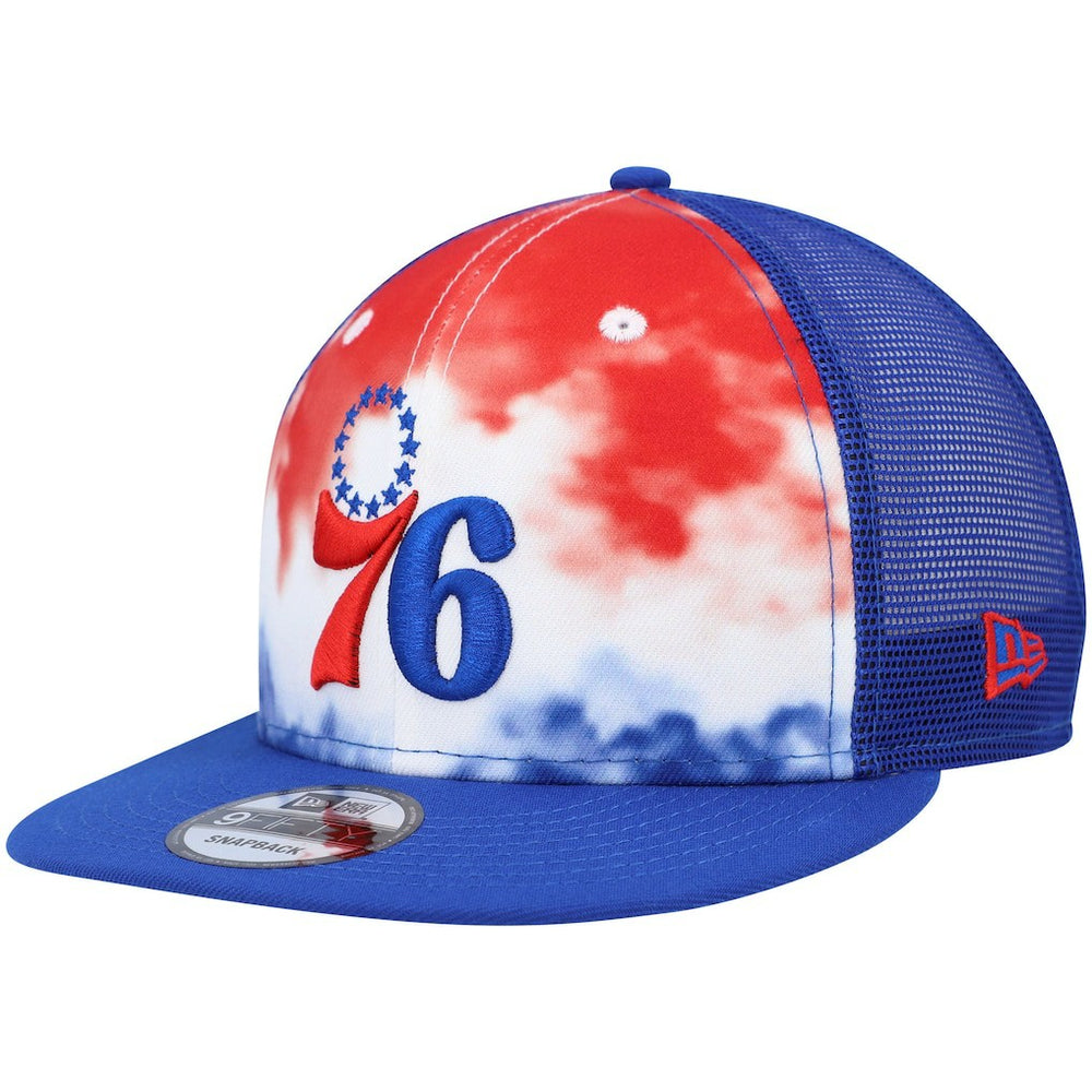 Philadelphia 76ers Hazy Trucker 9FIFTY Snapback Hat Royal - NBA