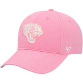 Jacksonville Jaguars '47 Girls Youth Rose MVP Adjustable Hat Pink | 47 brand