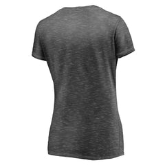 Green Bay Packers Women's League Leader Space Dye V-Neck T-Shirt Charcoal | Fanatics