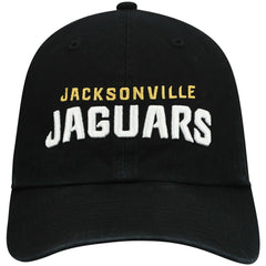 Jacksonville Jaguars '47 Clean Up Script Adjustable Hat Black | 47 brand