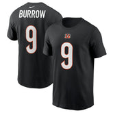 Joe Burrow Cincinnati Bengals Player Name & Number T-Shirt Black | Nike for Sale