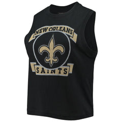 New Orleans Saints Junk Food Women's Rib Ranger Muscle Tank Top Black | NFL