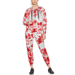 Washington Nationals DKNY Sport Women's Dakota Tie-Dye Half-Zip Hoodie - MLB