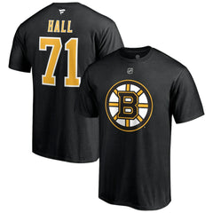 Taylor Hall Boston Bruins Fanatics Authentic Stack Name & Number T-Shirt - Black - NHL