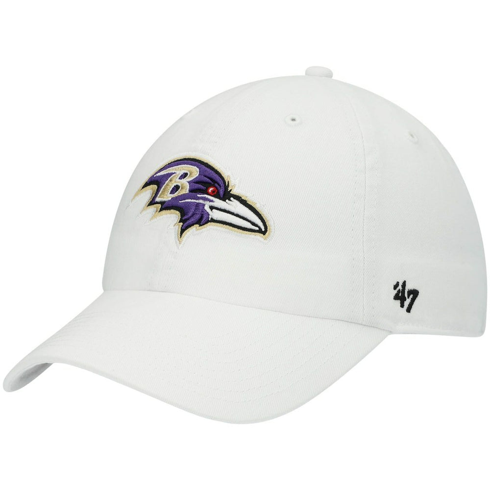 Baltimore Ravens '47 Clean Up Adjustable Hat White | 47 brand