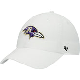 Baltimore Ravens '47 Clean Up Adjustable Hat White | 47 brand