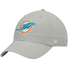 Miami Dolphins '47 Clean Up Adjustable Hat Gray | 47 brand