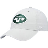 New York Jets '47 Clean Up Adjustable Hat Gray | 47 brand